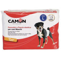 Scutece pentru caini masculi, Camon, L 60/80 cm 12 buc - 1