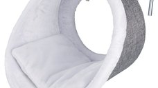 Sezlong Pisici pentru Calorifer 38x34 cm Gri cu Alb 43144