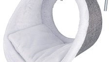 Sezlong Pisici pentru Calorifer 38x34 cm Gri cu Alb 43144