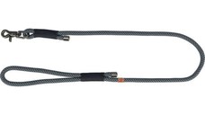 Trixie Lesa Coarda, S - XL: 1 m/ 10 mm, Negru/ Gri