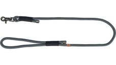 Trixie Lesa Coarda, S - XL: 1 m/ 10 mm, Negru/ Gri
