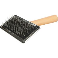 Trixie Perie Soft Cu Pieptene De Curatat, Maner Lemn, 9x13 cm, 2354 - 1