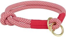 Trixie Zgarda Coarda, S - M: 40 cm/ 10 mm, Rosu/ Crem