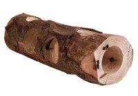 Tunel Lemn Natural 7x30 cm Rozatoare Mici 6131 - 1