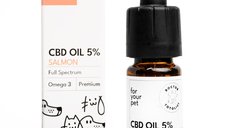 Ulei de CBD 5% pentru Caini si Pisici Aroma de Somon Doctor Totolici, 10 ml