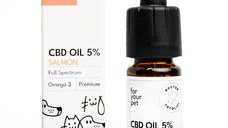 Ulei de CBD 5% pentru Caini si Pisici Aroma de Somon Doctor Totolici, 10 ml