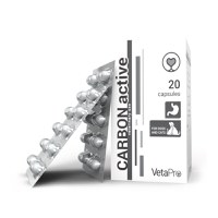 Vetapro Carbon Active, Suport Gastrointestinal Caini si Pisici, 20 capsule - 1