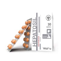 Vetapro Hepatosil Advanced, Suport Hepatic Caini si Pisici, 30 tablete - 1