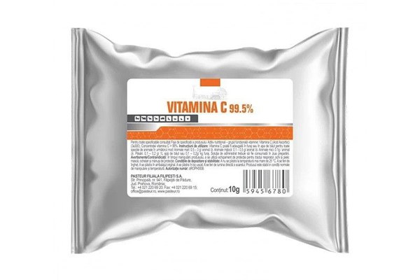 VITAMINA C 99,5%, pulbere orala, Pasteur, 10 g