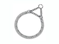 Zgarda caine lant dublu 60 cm - 1