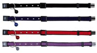 Zgarda Catifelata cu Clopotel si Strass 4148 - 1