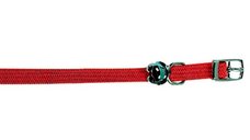 Zgarda Elastic Flamingo Red cu Clopotel pentru Pisici - 32cm x 10mm