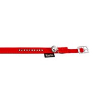 ZGARDA FLAMINGO RED CU CLOPOTEL & STRASURI PENTRU PISICI 30CM*10MM/67682 - 1