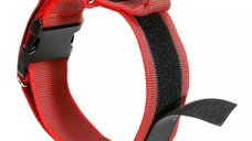 Zgarda K9 nylon cu maner, 50 mm, rosu