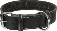 Zgarda Piele Rustic Heartbeat XL 55-56 CM/ 40MM NEGRU 18987 - 1