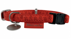 Zgarda reglabila rosie caini MacLeather, 25 mm