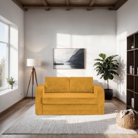 Canapea Extensibilă 2 locuri LETO, cu saltea pliabilă, 160 x 77 x 83 cm - 3