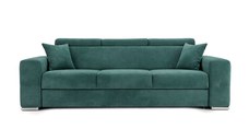 Canapea Extensibilă 3 locuri BELLAGIO, cu tetiere reglabile, 242x95x99 cm, Menta - Outlet