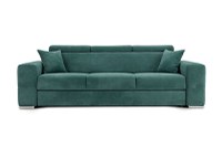 Canapea Extensibilă 3 locuri BELLAGIO, cu tetiere reglabile, 242x95x99 cm, Menta - Outlet - 1