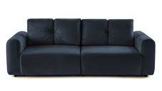 Canapea Extensibilă 3 locuri GEORGIA, cu 2 lăzi depozitare, 248x110x90 cm, Albastru Inchis - Outlet