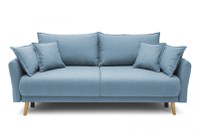 Canapea Extensibilă 3 locuri JULIET, cu ladă de depozitare, 215x88x95 cm - 1