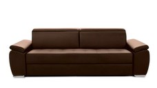 Canapea Extensibilă 3 locuri TRENDY, cu tetiere reglabile, 250x95x105 cm, Espresso - Outlet
