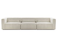 Canapea Extensibilă 5 locuri ZANETTO, cu 3 lăzi depozitare, 340x100x70 cm - 1