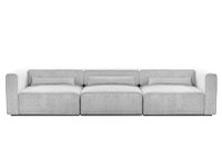 Canapea Extensibilă 5 locuri ZANETTO, cu 3 lăzi depozitare, 340x100x70 cm - 1