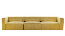Canapea Extensibilă 5 locuri ZANETTO, cu 3 lăzi depozitare, 340x100x70 cm