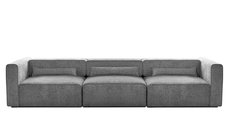 Canapea Extensibilă 5 locuri ZANETTO, cu 3 lăzi depozitare, 340x103x70 cm