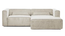Colțar Extensibil 3 locuri ZANETTO, cu ladă de depozitare, 240x160x70 cm