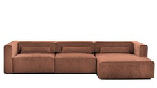 Colțar Extensibil 5 locuri ZANETTO, cu ladă de depozitare, 340x157x70 cm