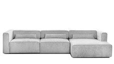Colțar Extensibil 5 locuri ZANETTO, cu ladă de depozitare, 340x160x70 cm