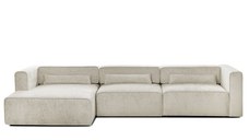Colțar Extensibil 5 locuri ZANETTO, cu ladă de depozitare, 340x160x70 cm