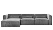 Colțar Extensibil 5 locuri ZANETTO, cu ladă de depozitare, 340x160x70 cm