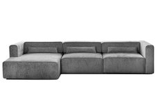 Colțar Extensibil 5 locuri ZANETTO, cu ladă de depozitare, 340x160x70 cm