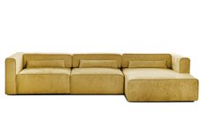 Colțar Extensibil 5 locuri ZANETTO, cu ladă de depozitare, 340x160x70 cm