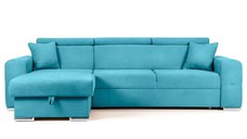 Colțar Extensibil BELLAGIO, șezlong interschimbabil, cu ladă de depozitare, cu tetiere reglabile, 280x170x100 cm