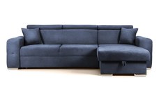 Colțar Extensibil BELLAGIO, șezlong interschimbabil, cu ladă de depozitare, cu tetiere reglabile, 280x170x100 cm