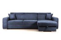 Colțar Extensibil BELLAGIO, șezlong interschimbabil, cu ladă de depozitare, cu tetiere reglabile, 280x170x100 cm - 1