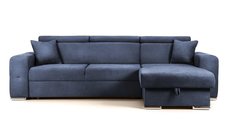 Colțar Extensibil BELLAGIO, șezlong interschimbabil, cu ladă de depozitare, cu tetiere reglabile, 280x170x100 cm