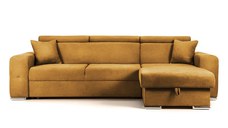 Colțar Extensibil BELLAGIO, șezlong interschimbabil, cu ladă de depozitare, cu tetiere reglabile, 280x170x100 cm