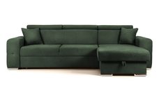 Colțar Extensibil BELLAGIO, șezlong interschimbabil, cu ladă de depozitare, cu tetiere reglabile, 280x170x100 cm