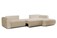 Colțar Extensibil GEORGIA, cu 2 lăzi depozitare, șezlong interschimbabil, 348x190x87 cm - 3