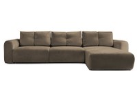 Colțar Extensibil GEORGIA, cu 2 lăzi depozitare, șezlong interschimbabil, 348x190x87 cm - 1