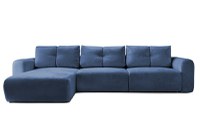 Colțar Extensibil GEORGIA, cu 2 lăzi depozitare, șezlong interschimbabil, 348x190x87 cm - 1