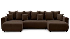 Colțar Extensibil, în formă de U, LIVIGNO, cu ladă de depozitare, 347x154x80 cm
