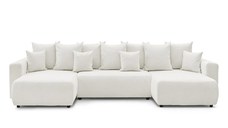 Colțar Extensibil, în formă de U, LIVIGNO, cu ladă de depozitare, 347x154x80 cm