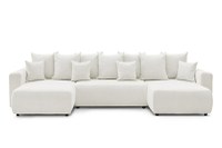 Colțar Extensibil, în formă de U, LIVIGNO, cu ladă de depozitare, 347x154x80 cm - 1