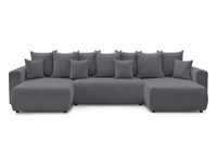 Colțar Extensibil, în formă de U, LIVIGNO, cu ladă de depozitare, 347x154x80 cm - 1